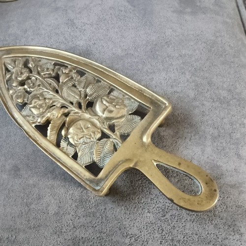Vintage iron shaped - vintage, brass