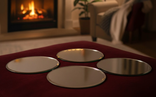 Candle mirror plate - candle, 1