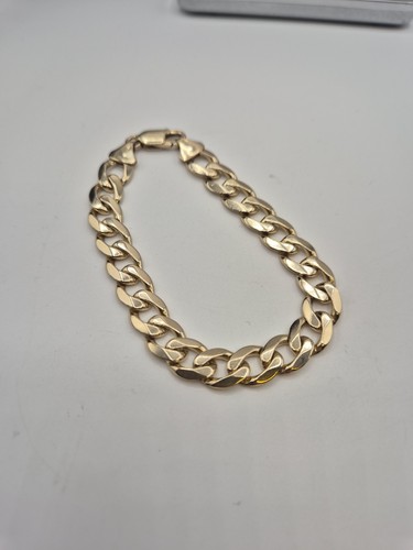 9ct gold curb - curb, approx