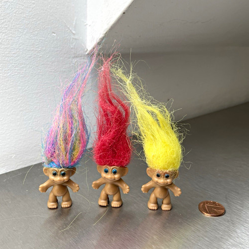 Small troll doll - small, pencil