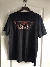 Aerosmith Vintage Logo Black T-Shirt Official Licensed Music Walk This Way