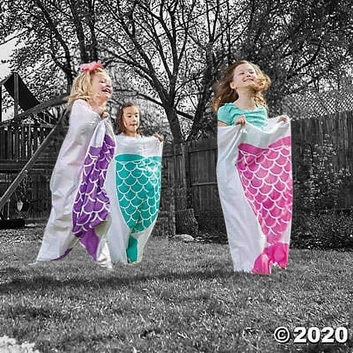 Mermaid tail potato sack - mermaid, race