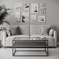 Glass Display Top Coffee Table