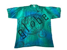 VINTAGE SPECIALIZED AOP T-SHIRT CUSTOM GLOBE DESIGN CYCLING MTB GREEN BLUE L-XL