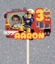 Fireman sam photo cake topper - ,