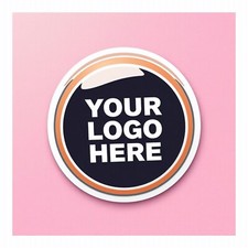 PERSONALISED ROUND PRINTED STICKERS CUSTOM LOGO LABELS BUSINESS GLOSS / MATTE