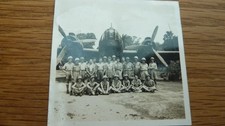 WW2 ORIGINAL PHOTO RAF WELLINGTON AND AIRMAN IN TROPICS 6 X 6cm