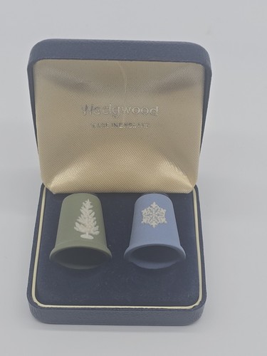 Wedgwood christmas thimble set - wedgwood,