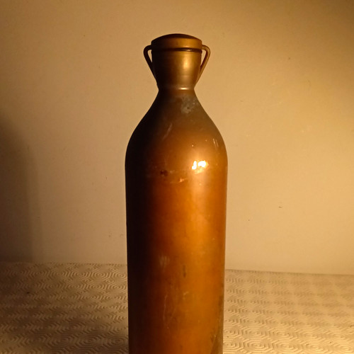 Copper hot water bottle flask - copper,