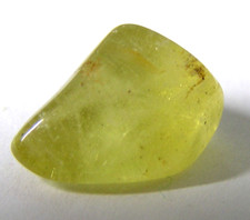 TINY GEMMY GOLDEN BERYL or HELIODOR TUMBLESTONE - 1.5 x 1.0 cms 1.41 gms  #6