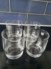 4 DARTINGTON Crystal Tumblers.  Approx 10cm (4ins) high. Very good condition.