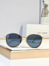 Linda Farrow Round Gold Frame