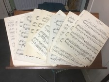 200g Vintage Sheet Music Paper, Decoupage, Craft, Die Cutting, Shabby Chic, Art.