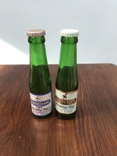 Vintage Babycham glass Bottle salt and pepper - Rare