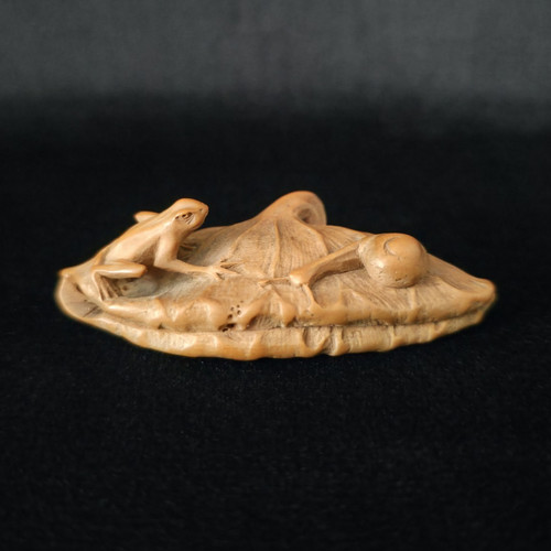 Japanese meiji period boxwood - japanese,