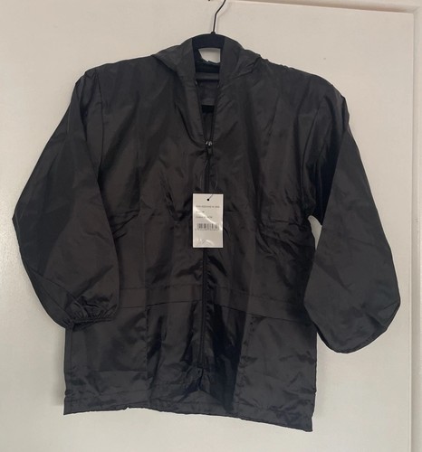 Kids black raincoat - black, waterproof