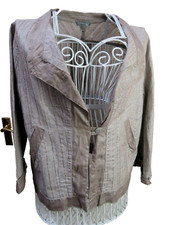 Sahara Linen Jacket M UK 12 14