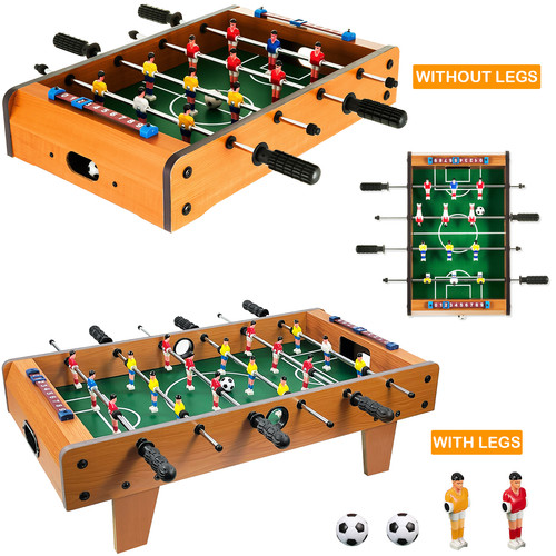 Wooden mini foosball table top - wooden,