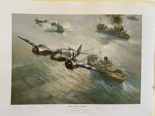 Rare aviaiton art - art, strike