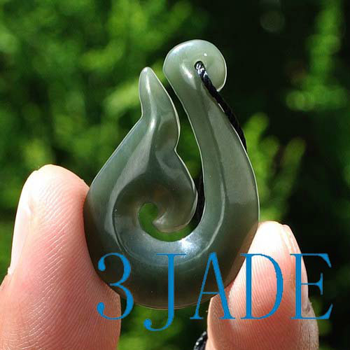 Natural nephrite jade fish - nephrite,