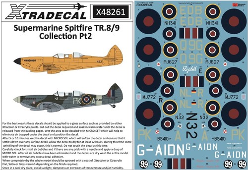 Xtradecal spitfire tr 8 - xtradecal,