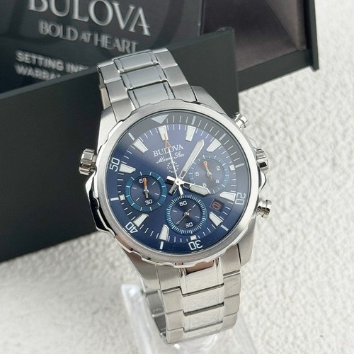 Bulova marine star 96b256 blue - marine,