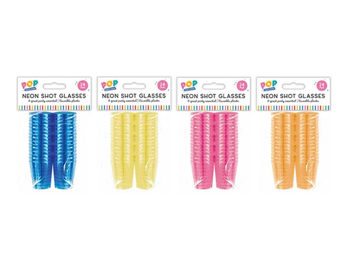 Neon shot glasses - neon,