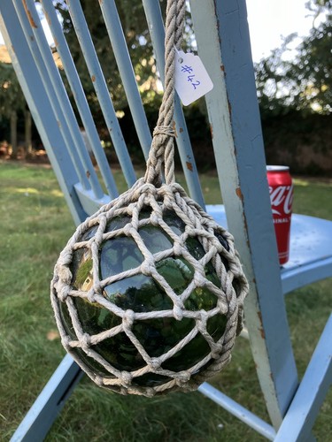 Antique glass sea fishing
