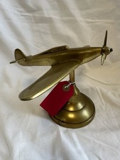 Brass “Trench Art” Hawker Hurricane Model