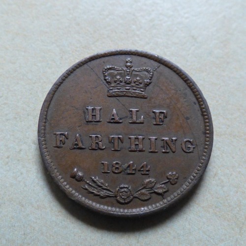 Queen victoria half farthing - queen,
