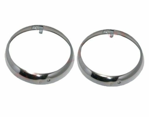 Headlight retaining set chrome - headlight,