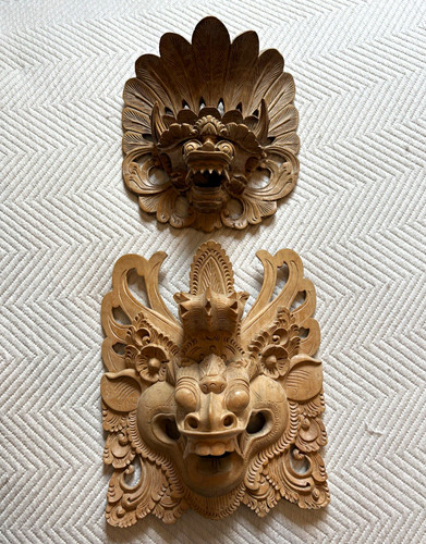 Hand carved wooden - wooden, mythical
