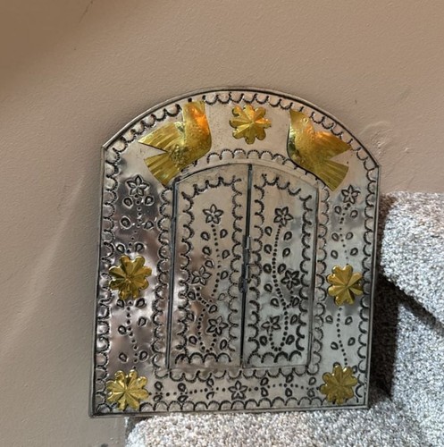 Mexican punched tin wall - punched,