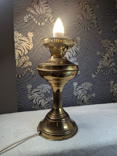Vintage converted brass - brass, oil
