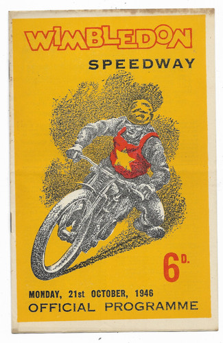 Speedway programme october - programme,