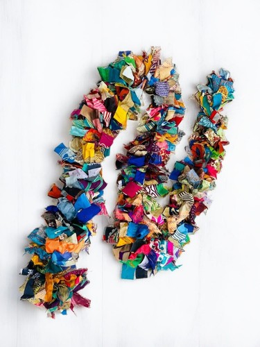 Recycled garland xmas - garland,
