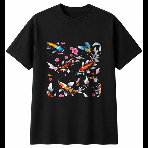 Koi butterfly portrait sea - butterfly,