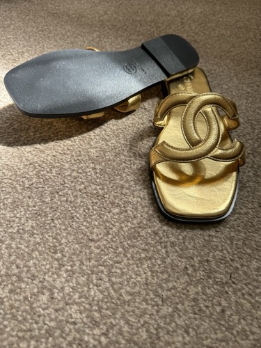 Gold sandals size brand - gold, cc