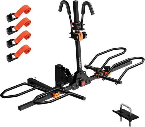 Bike platform hitch rack for - 2-bike,
