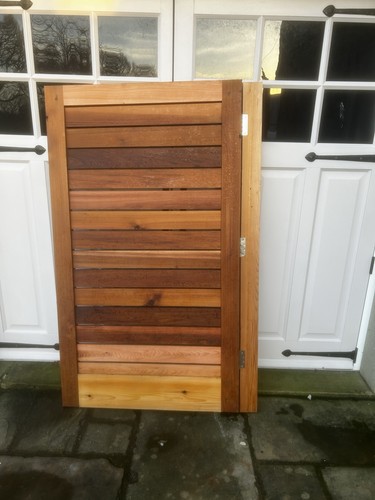 Cedar timber gate wooden - cedar,