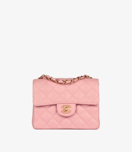 Chanel pink quilted caviar - pink,