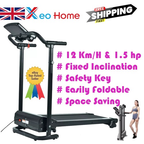 Folding treadmill with - folding, handle