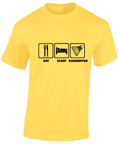 Eat sleep badminton mens - eat,