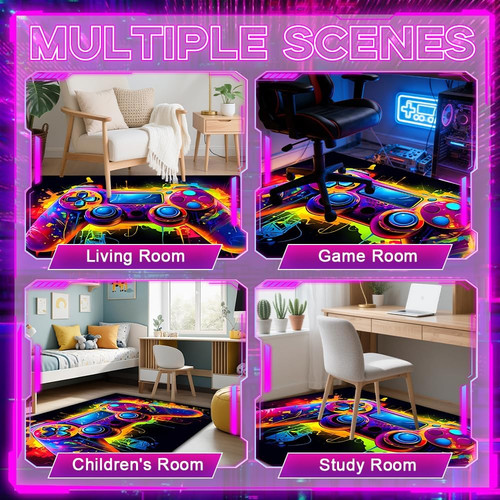 Gaming rug for boys - rug, bedroom