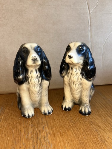 Vintage ceramic spaniel - vintage,