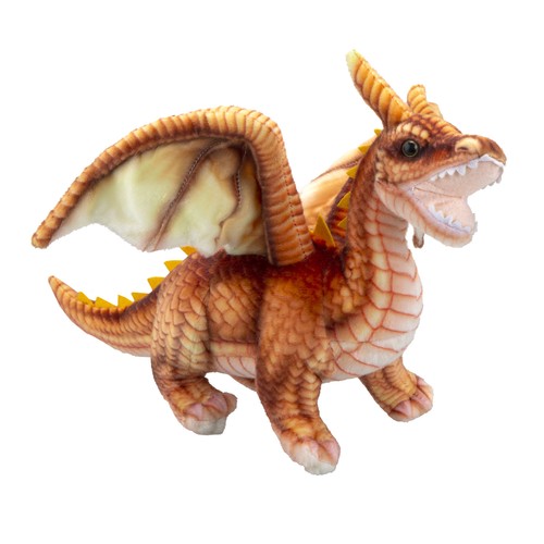 Dragon brown soft toy - dragon,