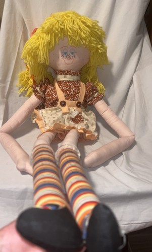 Vintage 1970s large rag doll - 1970s,