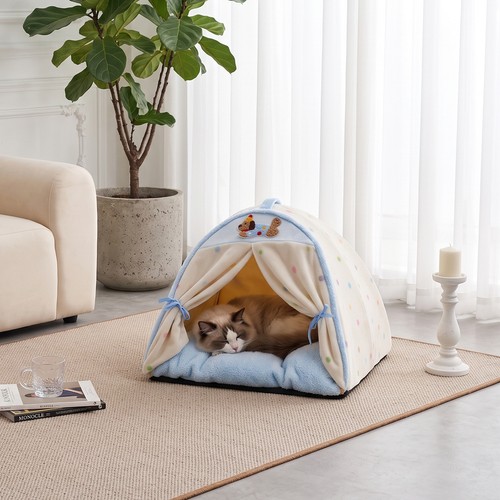 Cute polka dot pet tent - cute,