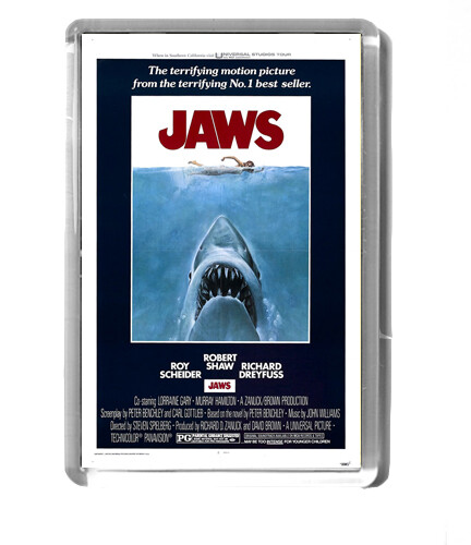Jaws fridge magnet 7x4 - fridge,