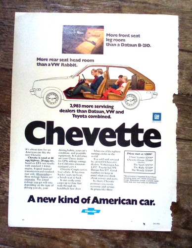 1976 chevrolet chevette - chevrolet,